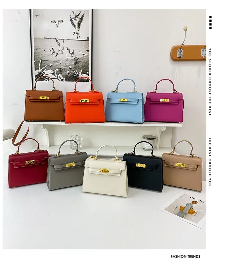 Fashionable Crossbody Bag For Women, High-Quality Luxury Designer Handbag With Gold Hardware, Durable & Stylish