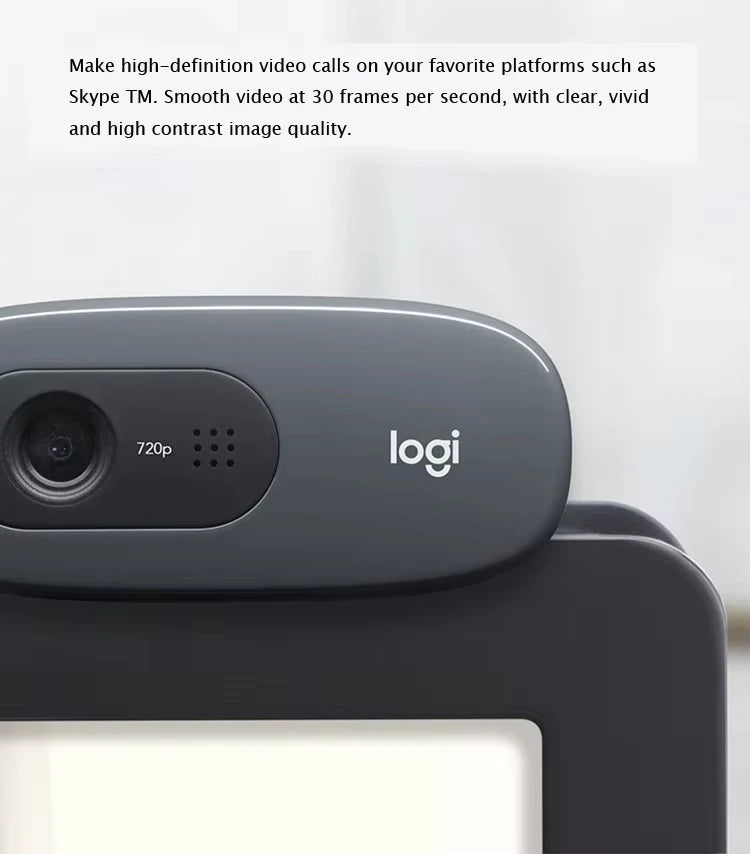 Logitech Webcam C270i HD Webcam 720P Network Built-in Microphone USB2.0 Webcam Chat Camera mini camera Webcam for pc