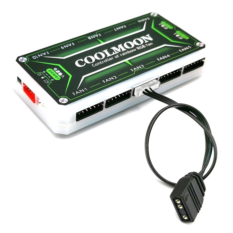 Fan Controller Adapter Cable 5V 3-pin To 6pin/ 4pin Converter 5V ARGB 3Pin to 4Pin 6Pin for Coolmoon Cool Moon Fans