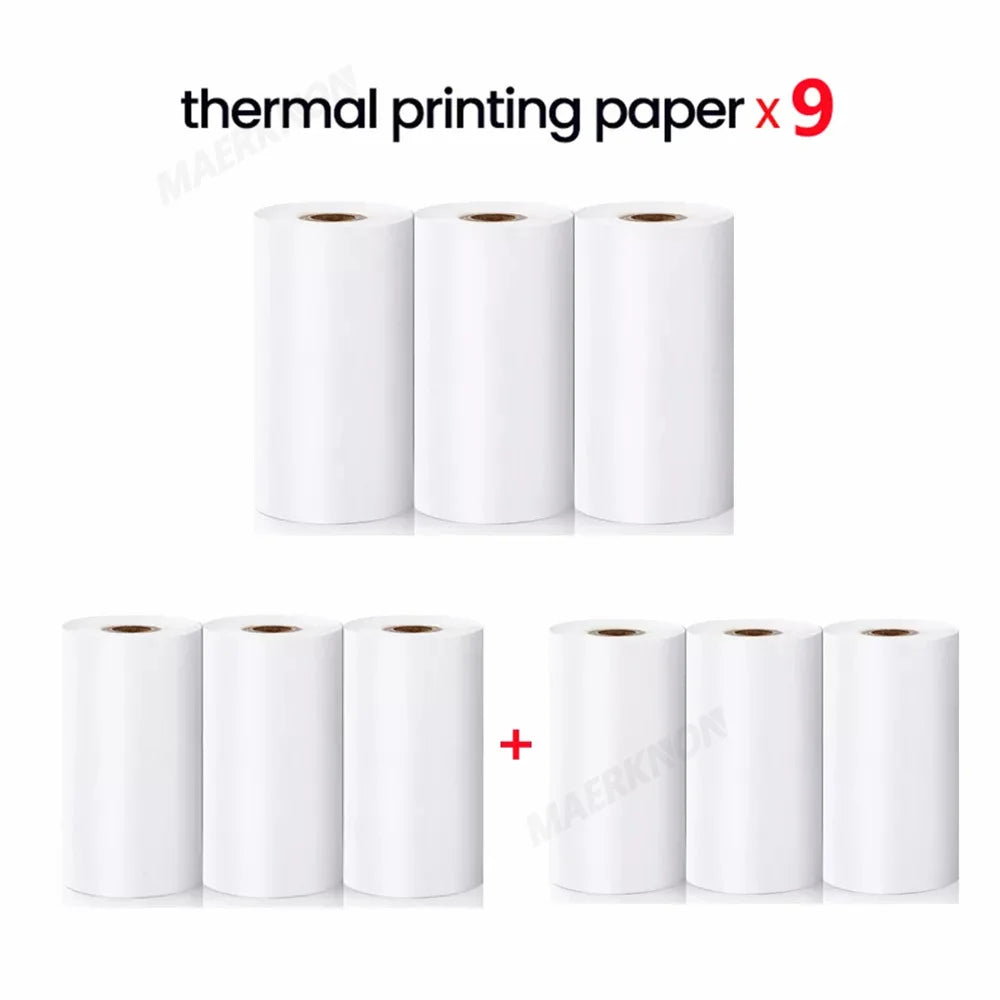 HD Mini Printer Thermal Paper Label Sticker Colorful Adhesive Self-adhesive Paper For Wireless Bluetooth Photo Inkless Printer