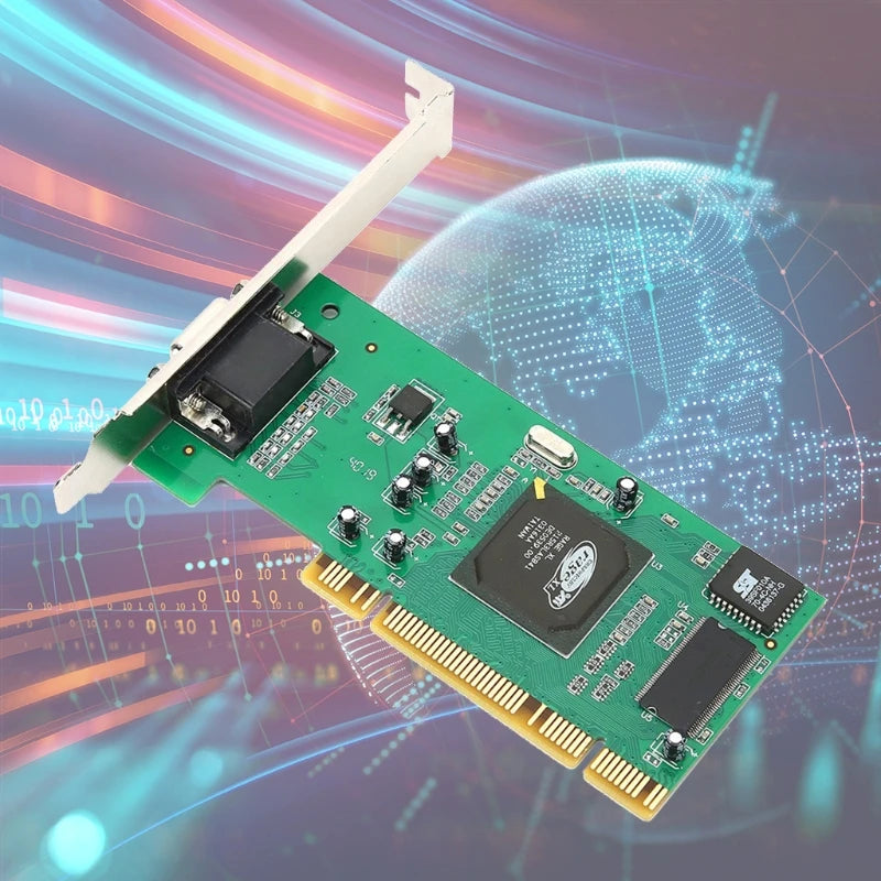 PCI Graphics Card Ati Rage XL 8MB 32Bit Tractor Card VGA Card Support Machine Multi-user Desktop Computer Accessories