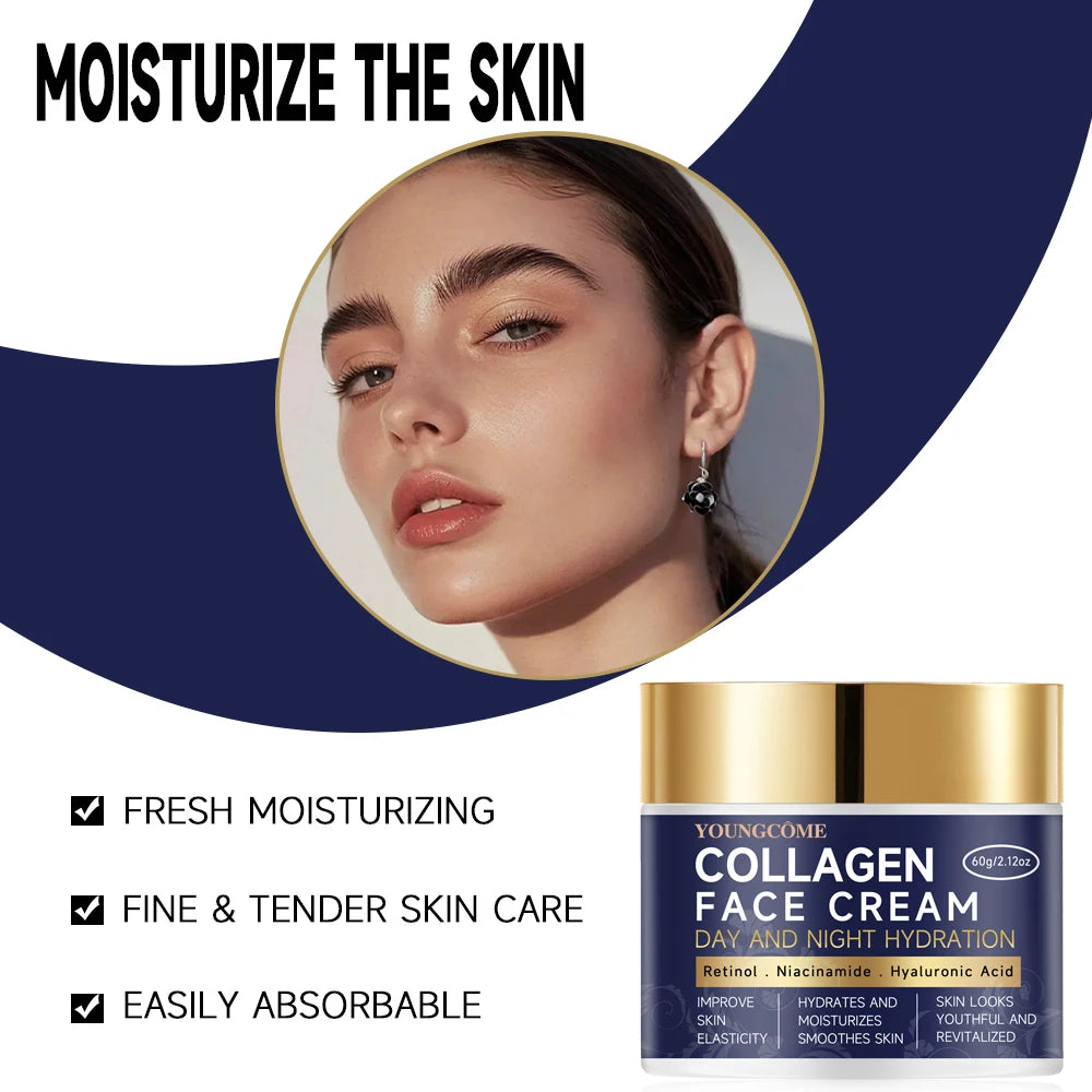 Retinols Anti Aging Face Cream Moisturizing Wrinkle Remover Collagen Hyaluronic Acid Creams Skin Soothes dryskin Retinol care