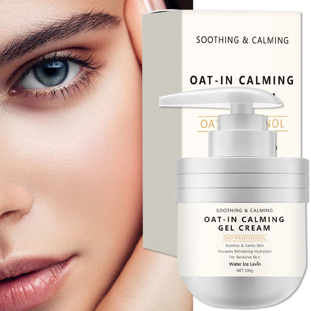 Repair Oatmeal Gel Moisturizing Cream, Suitable for Skin Types, Skin Care, Moisturizing Dry Skin Cream, Suitable for Home, Travel, Ideal Gift
