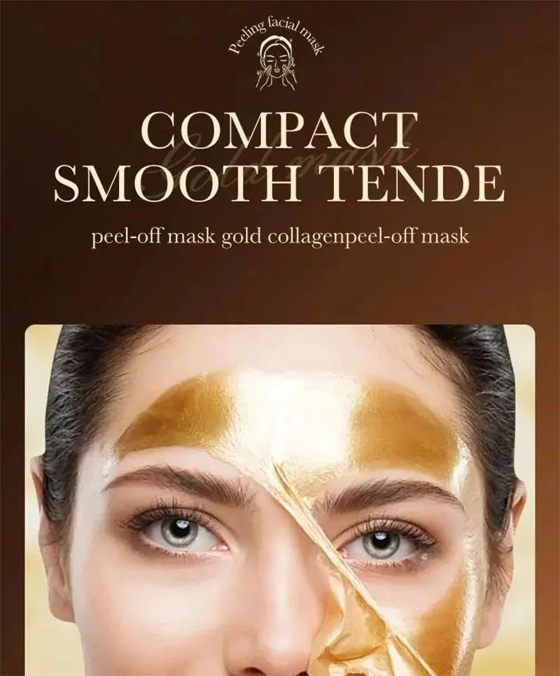 Gold Remove Blackhead Peel Mask Deep Cleansing Pore Dirt Cleansing Cosmetic Residue Exfoliating Cleansing Mask Oil Control Facia