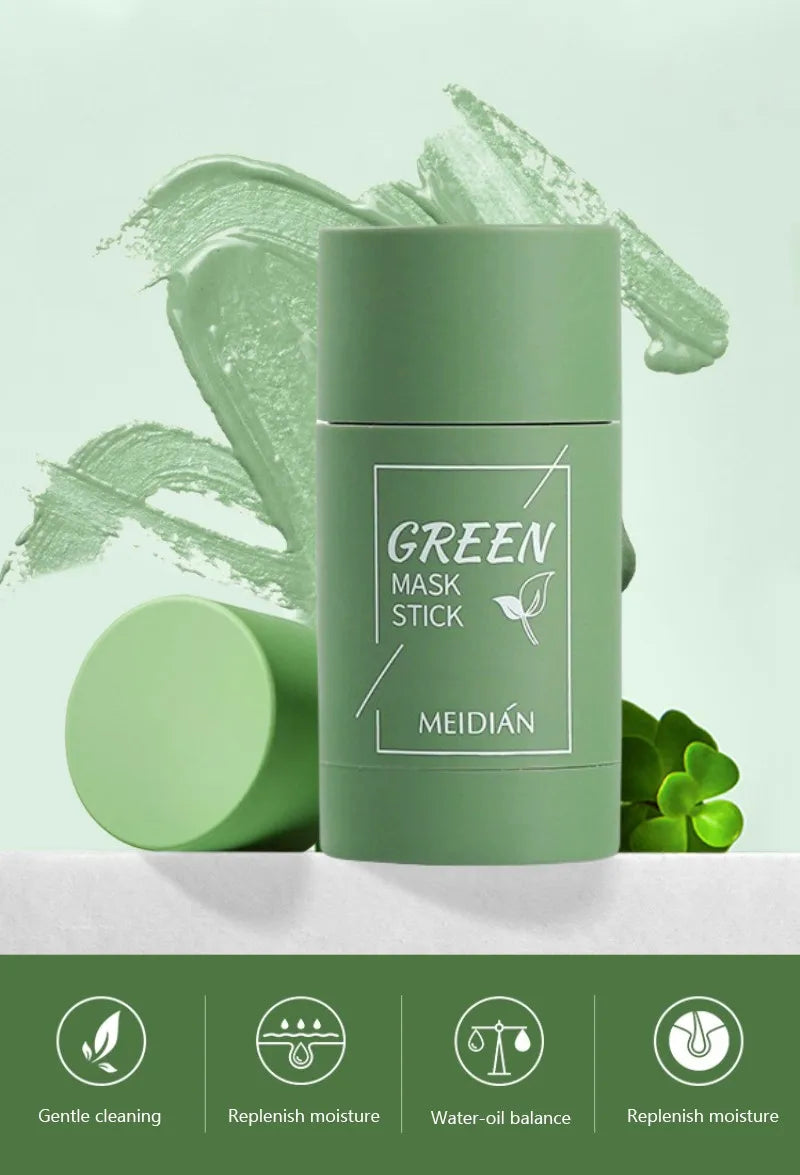 40ml Remove Blackhead Green Tea Solid Mask Clean Stick Mask Facial Dispel Acne Blemish Shrink Pores Korean Skin Care Multipack