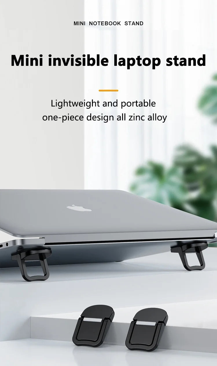 Foldable Laptop Stand Portable Notebook Support Base Holder Adjustable Riser Cooling Bracket Universal for Laptop Tablet