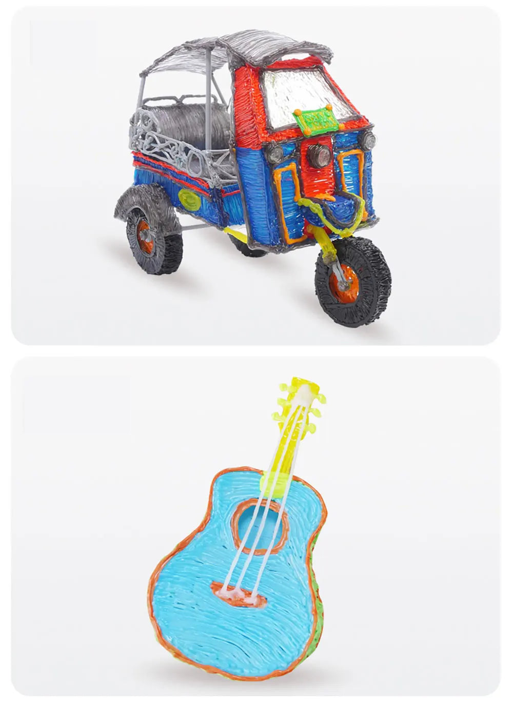 PCL Low Temperature 3D Pen Filament 1.75MM,Suitable For Low Temperature Children's 3D Pen, Bright Colors,Odorless and smokeless