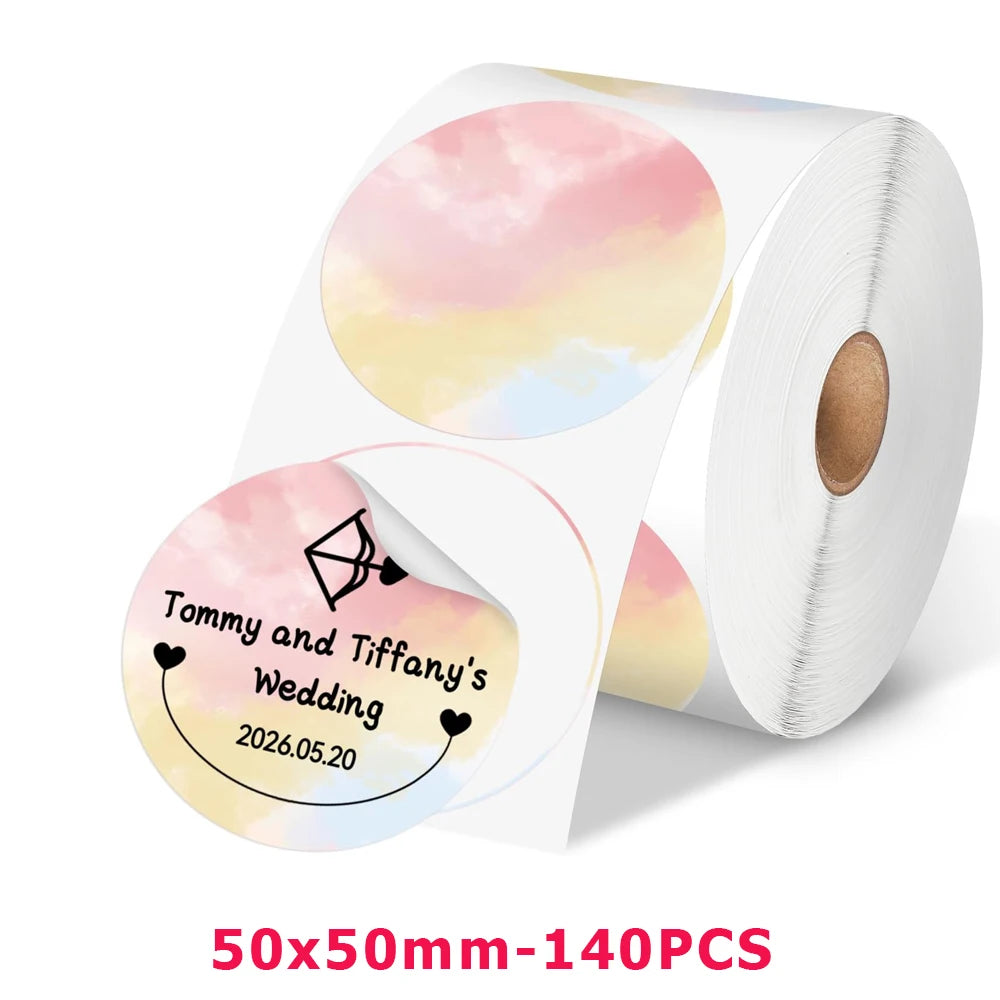 M110 Color Transparent Thermal Adhesive Label Roll,suit for phomemo M110/M200/M120/M220 E210 P50 DETONG P1