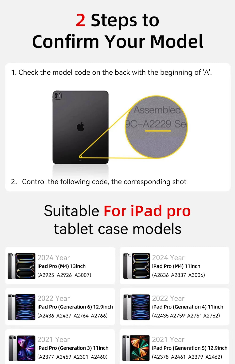For ipad Case for Air 11 13 2024 M2 Pro 11 13 M4 Pro 11 4th 12.9 Mini 6 9th 10th Generation iPad 10.9in 10.2in 9.7in Tablet