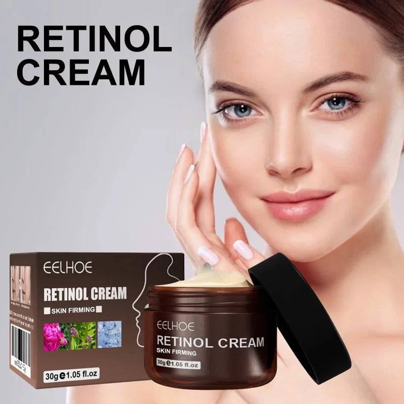 Retinol Anti Wrinkle Face Cream Set Anti-Aging Firming Lifting Fade Fine Line Serum Smooth Skin Whitening Moisturizing Skin Care
