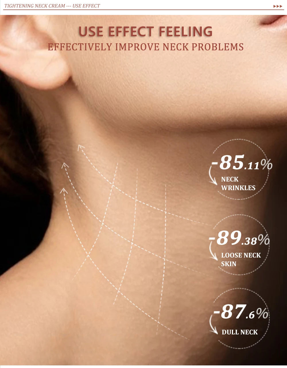 MOCILI Neck Cream Firming Anti Wrinkle Tightening Remove Dark Spot Whitening Massage Anti Aging Moisturizing Beauty Shape 50g