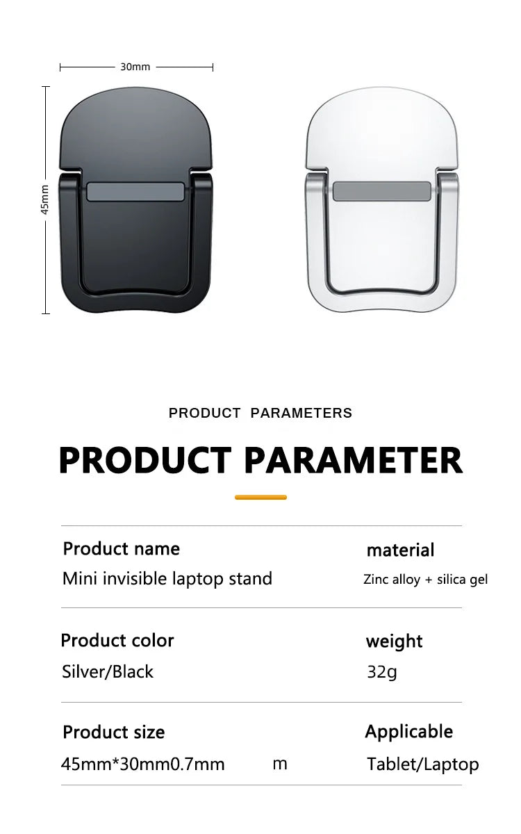 Foldable Laptop Stand Portable Notebook Support Base Holder Adjustable Riser Cooling Bracket Universal for Laptop Tablet