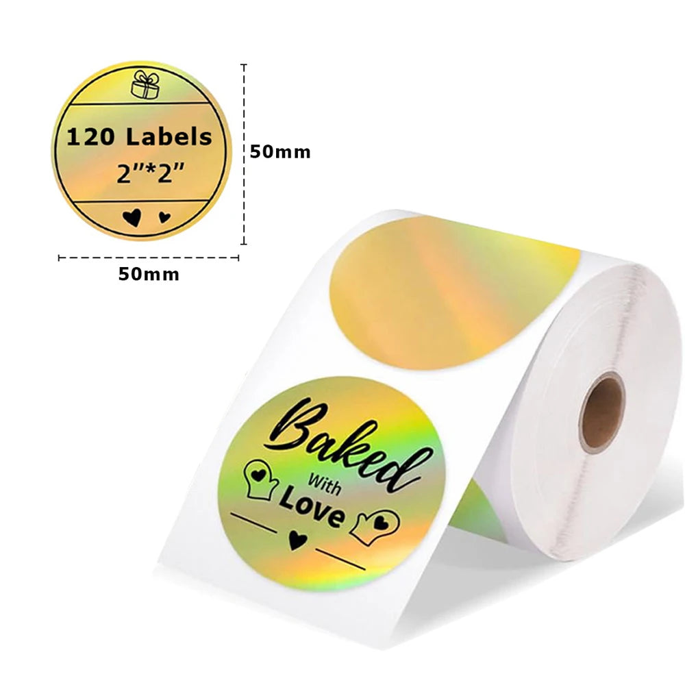 M110 Color Transparent Thermal Adhesive Label Roll,suit for phomemo M110/M200/M120/M220 E210 P50 DETONG P1