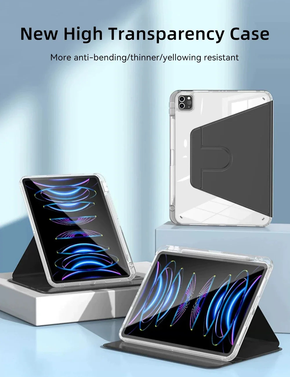 For ipad Case for Air 11 13 2024 M2 Pro 11 13 M4 Pro 11 4th 12.9 Mini 6 9th 10th Generation iPad 10.9in 10.2in 9.7in Tablet