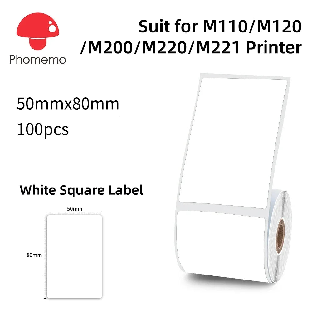 Phomemo M200 Bluetooth Thermal Label Printer Sticker Label Maker for Small Businesses Shipping and Address Labels (20-75mm)