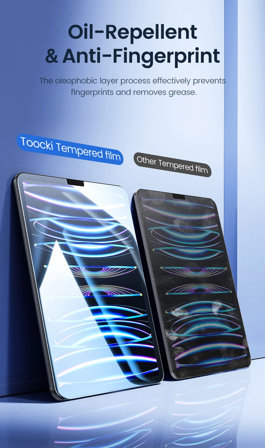 Toocki 2pcs Clear Screen Protector For Ipad 9 8 7 6 5 9th Generation 8th 7th Tempered Glass For Ipad Pro 12.9 11 10.2 Air 5 4