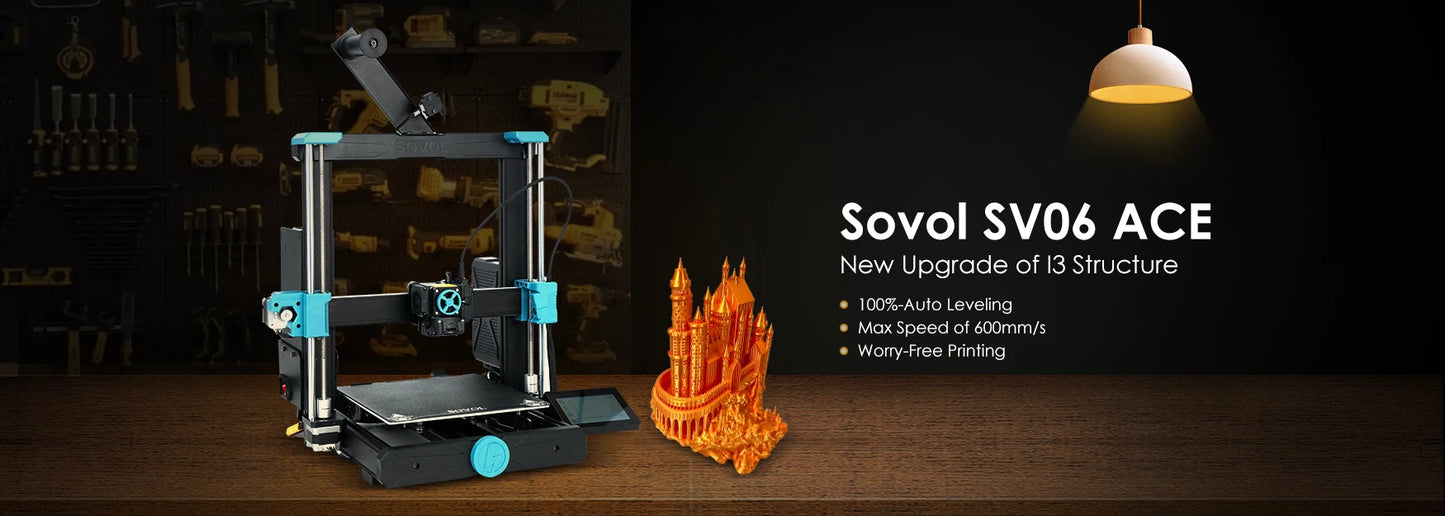 Sovol SV06 ACE 600mm/s High Speed-Full Auto Leveling 3D Printer