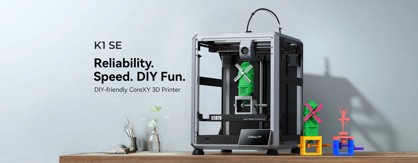 CREALITY 3D Printer K1SE/K1C/K1MAX Maximum printing speed 600mm/s 3D Printer Auto Leveling Dual-gear direct extruder