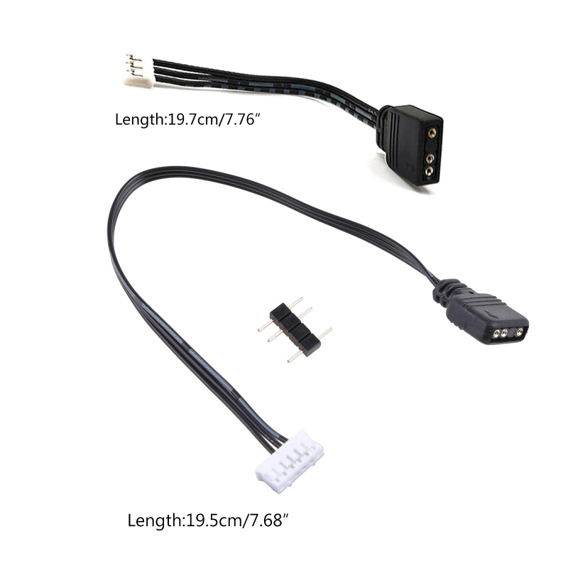 Fan Controller Adapter Cable 5V 3-pin To 6pin/ 4pin Converter 5V ARGB 3Pin to 4Pin 6Pin for Coolmoon Cool Moon Fans