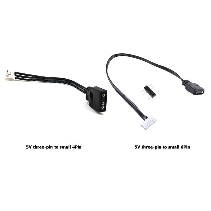 Fan Controller Adapter Cable 5V 3-pin To 6pin/ 4pin Converter 5V ARGB 3Pin to 4Pin 6Pin for Coolmoon Cool Moon Fans