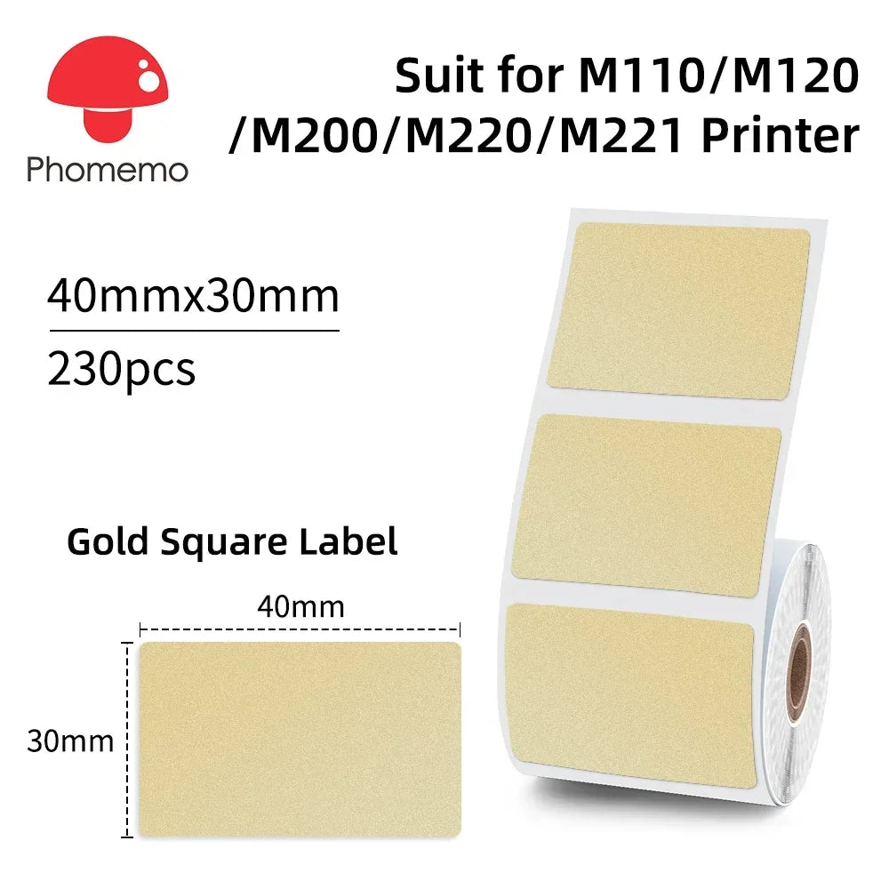Phomemo M200 Bluetooth Thermal Label Printer Sticker Label Maker for Small Businesses Shipping and Address Labels (20-75mm)