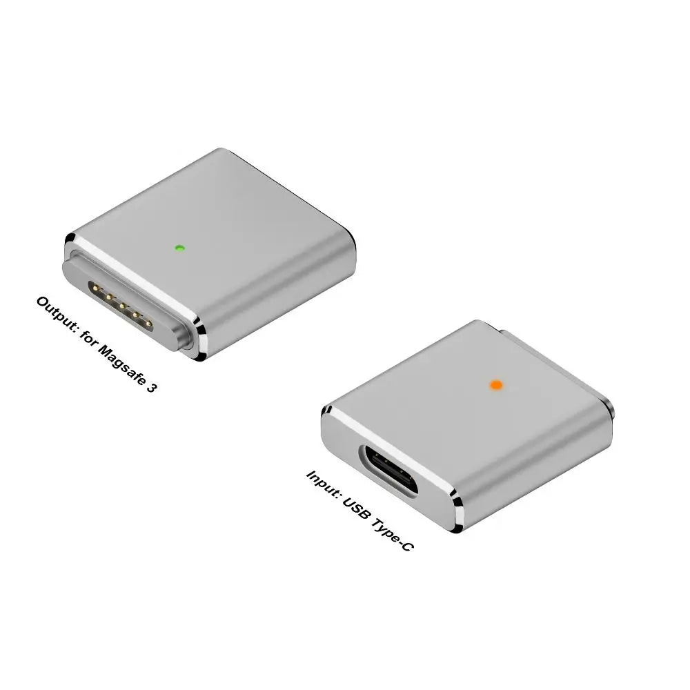 Laptop USB Type-C to Magsafe 3 Converter Magnetic PD 100W Charging Cable Adapter Indicator Light for MacBook Air/Pro 14 16