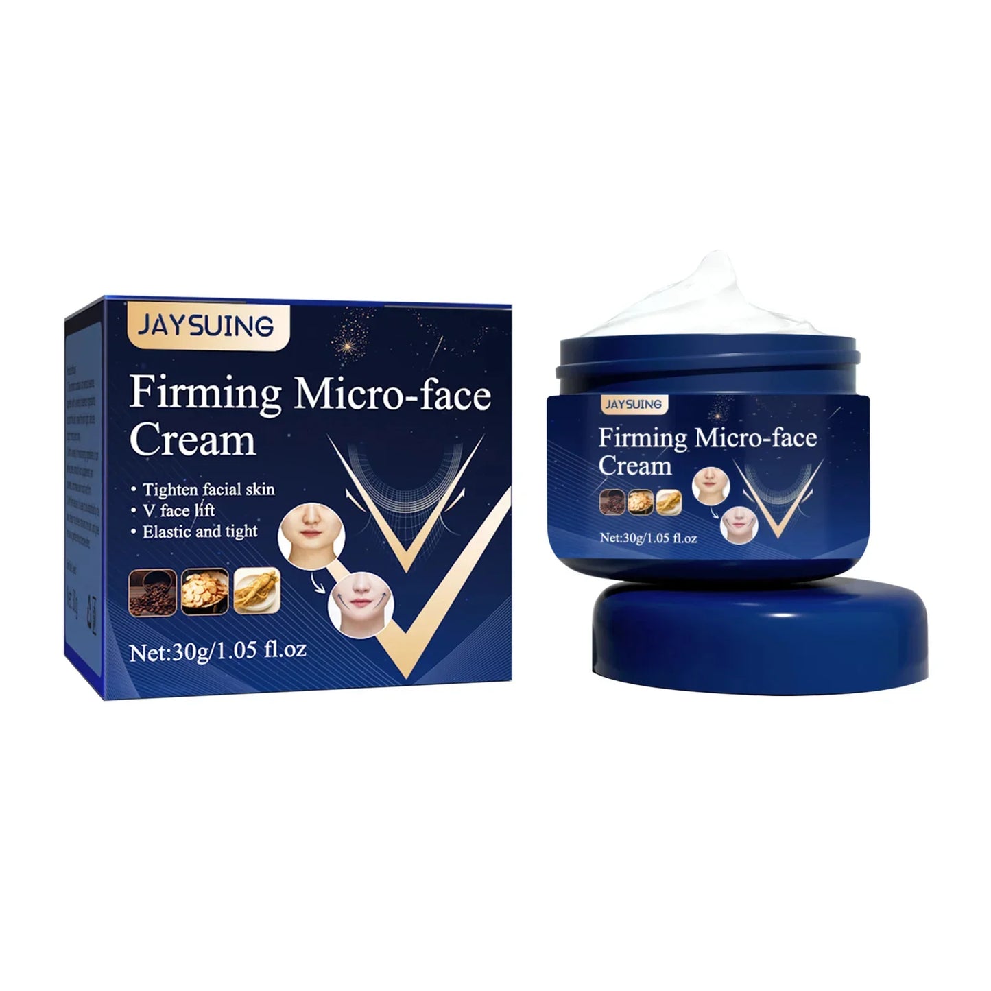 V-Shape Face Slimming Cream Remove Double Chins Firming Lifting Up V Cheek Fat Burning Anti-aging Shaping Massage Care Products