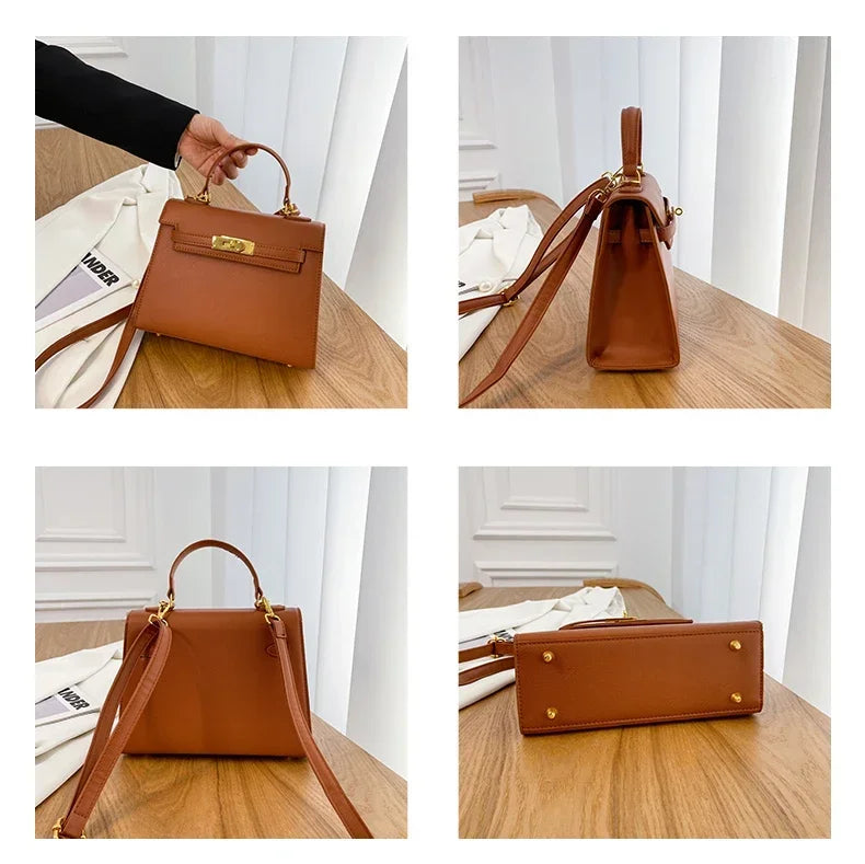 Fashionable Crossbody Bag For Women, High-Quality Luxury Designer Handbag With Gold Hardware, Durable & Stylish