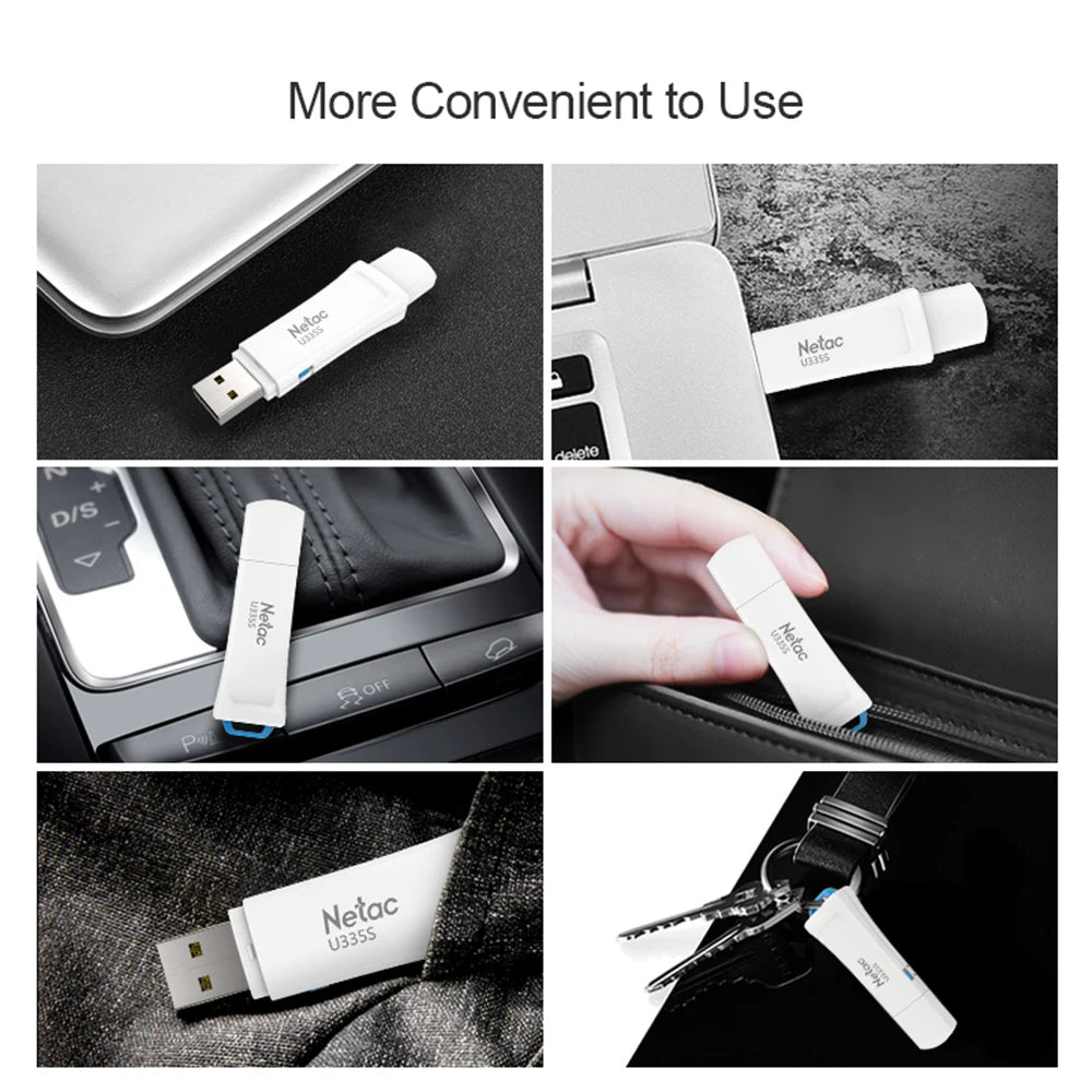 Netac Pendrive 64GB USB Flash Drive USB 3.0 Disk Key USB Stick Memory Disk Cheap Things for PC Laptop Car TV