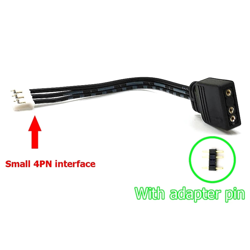 Fan Controller Adapter Cable 5V 3-pin To 6pin/ 4pin Converter 5V ARGB 3Pin to 4Pin 6Pin for Coolmoon Cool Moon Fans