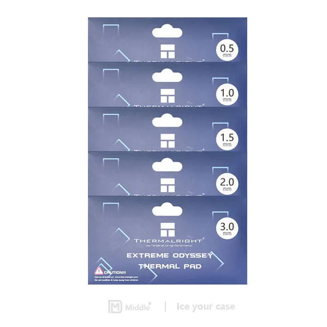 Thermalright ODYSSEY Heat Dissipation Silicone Pad CPU/GPU Graphics Card Thermal Pad Motherboard Silicone Grease Pad Multi-Size