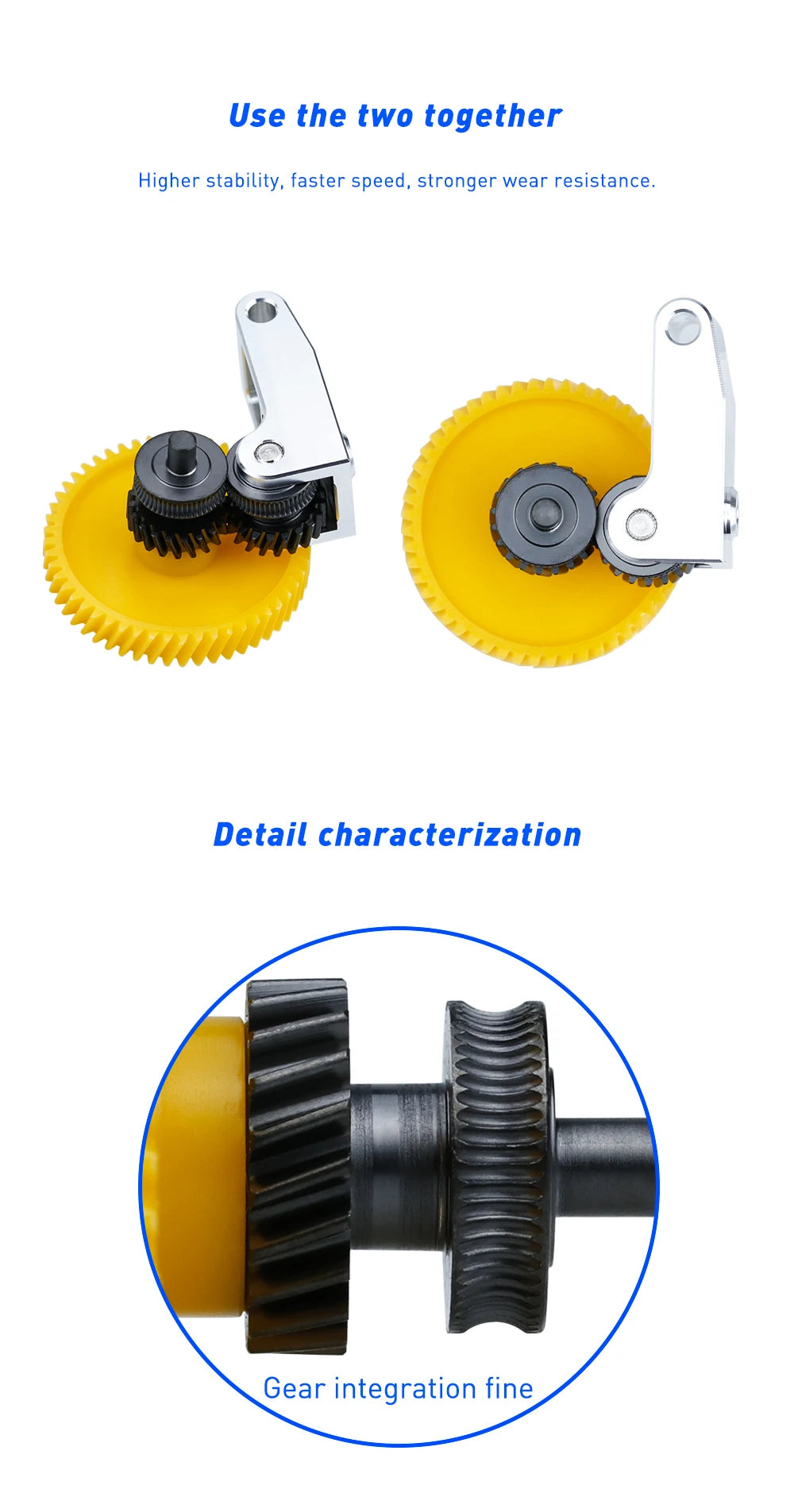 For Bambu Lab Extruder Gear Hardened Steel Upgrade Assembly For Bambulab P1S P1P X1 X1C Extruder Gear 3D Printer Accessories