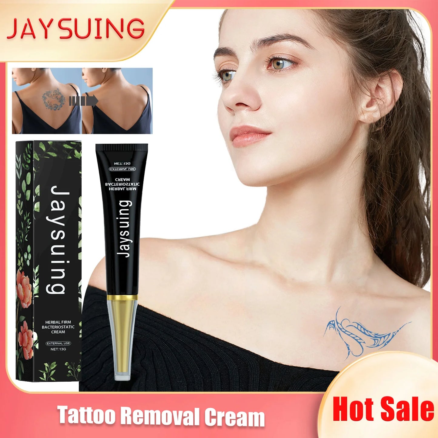 Tattoo Removal Cream Tattoo Color Fade Bleaching Makeup Eyebrow Lips Eyeliner Body Quick Elimination Permanent Tattoo Remover