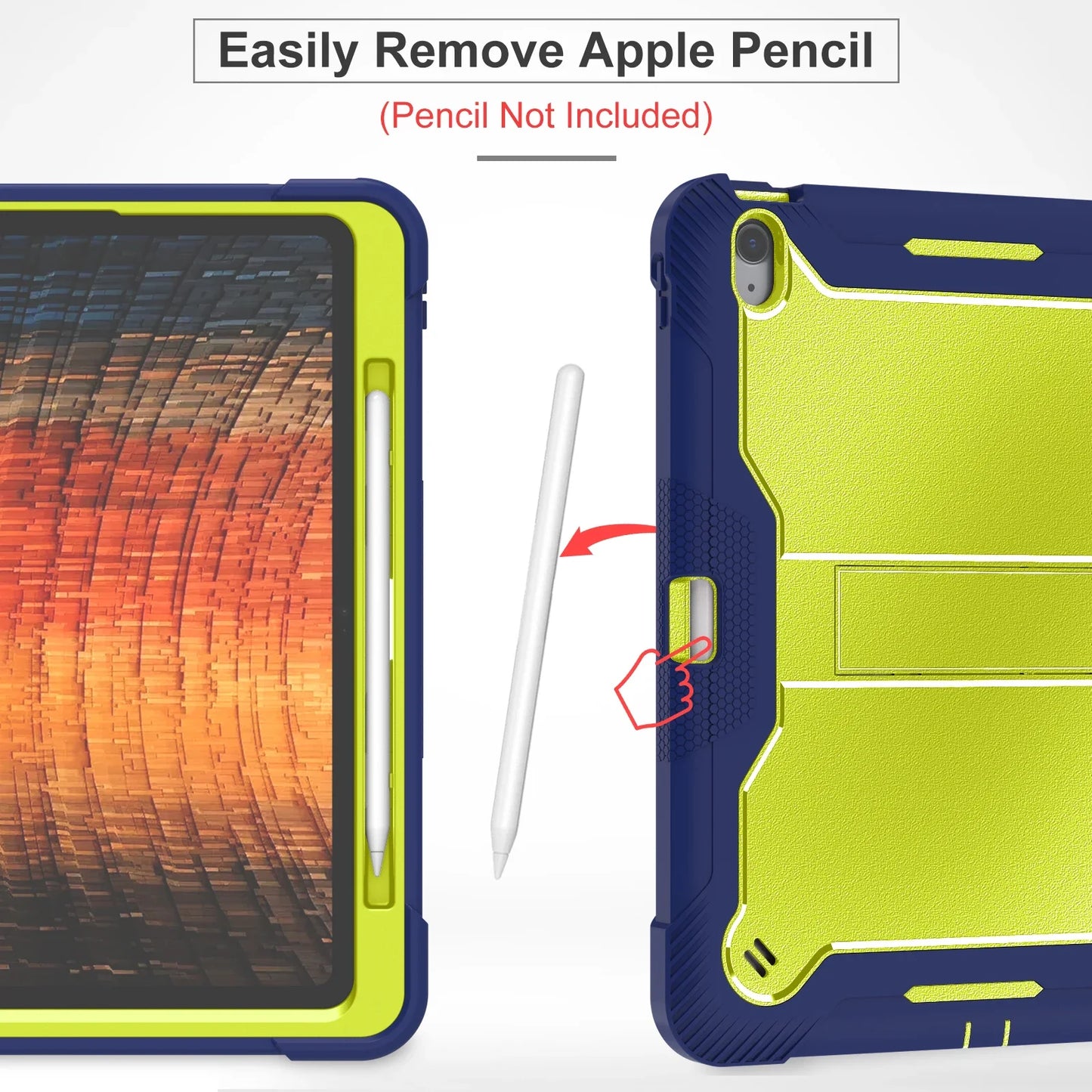Armor Stand Back Case for IPad Air 13 Pro 13 Inch 2024 M2 M4 Tablet Cover for IPad Pro 12.9 2022 2021 2020 2018 Protective Cases