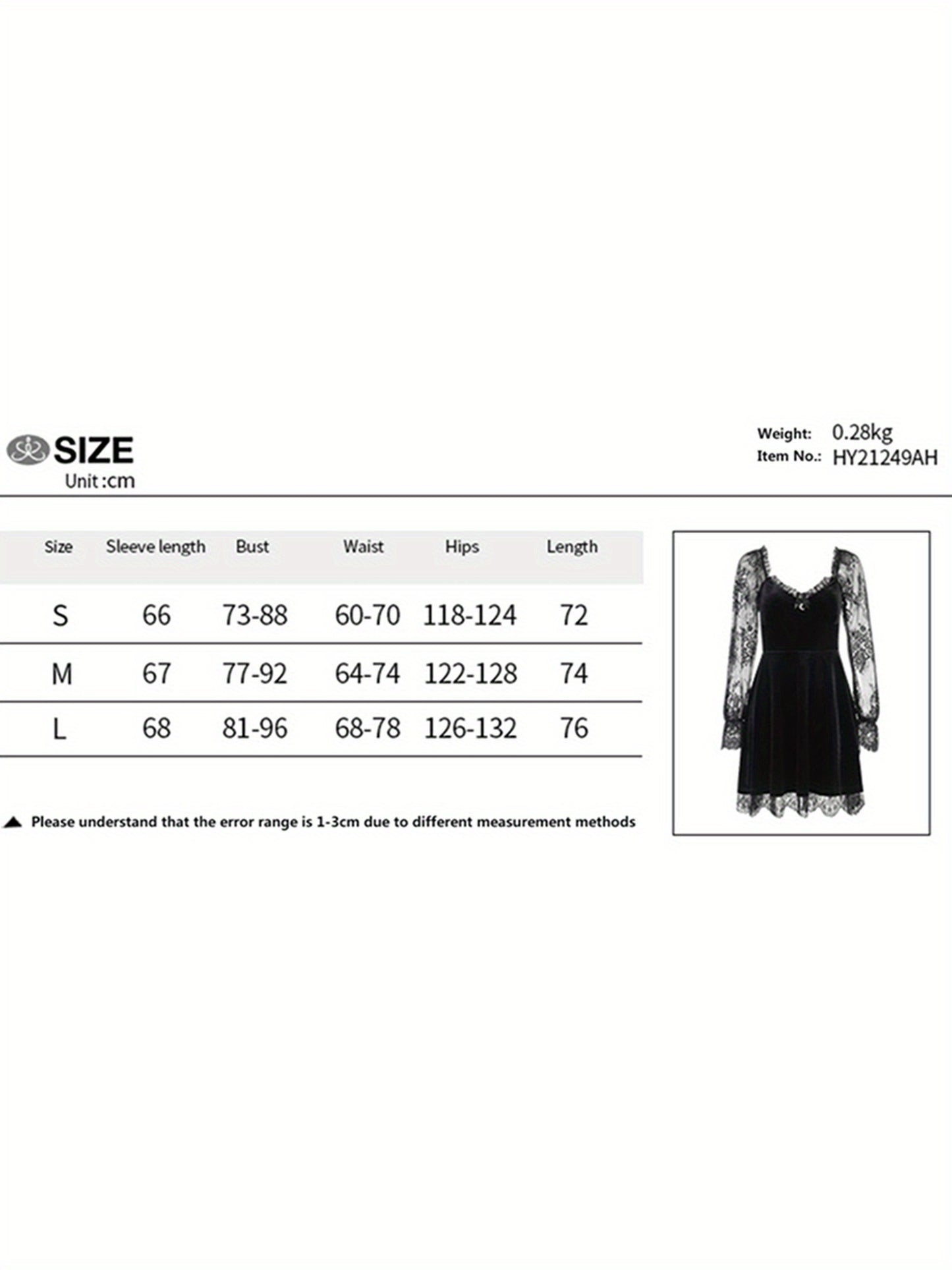 Women Dress, Solid Color Lace Stitching V-Neck Long Flare Sleeve One-Piece for Halloween Party