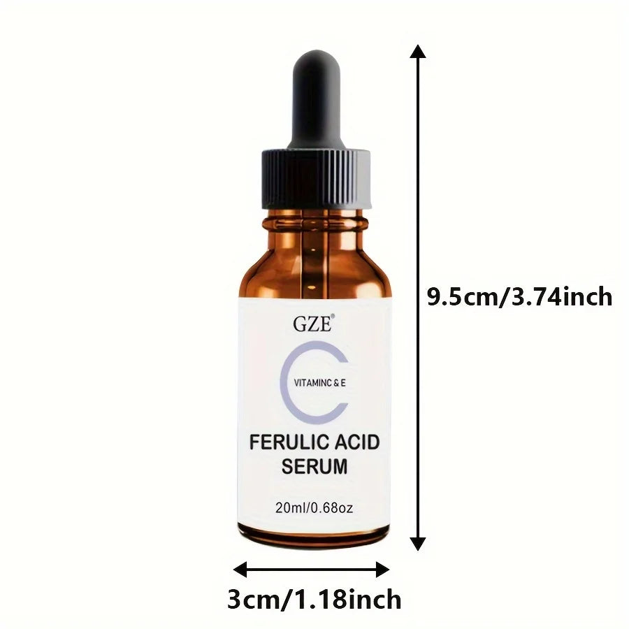 GZE Ferulic Facial Serum with Vitamin C, Vitamin E, & Absorbic Acid - Make you looks Younger, Skin Brightening Face Essence