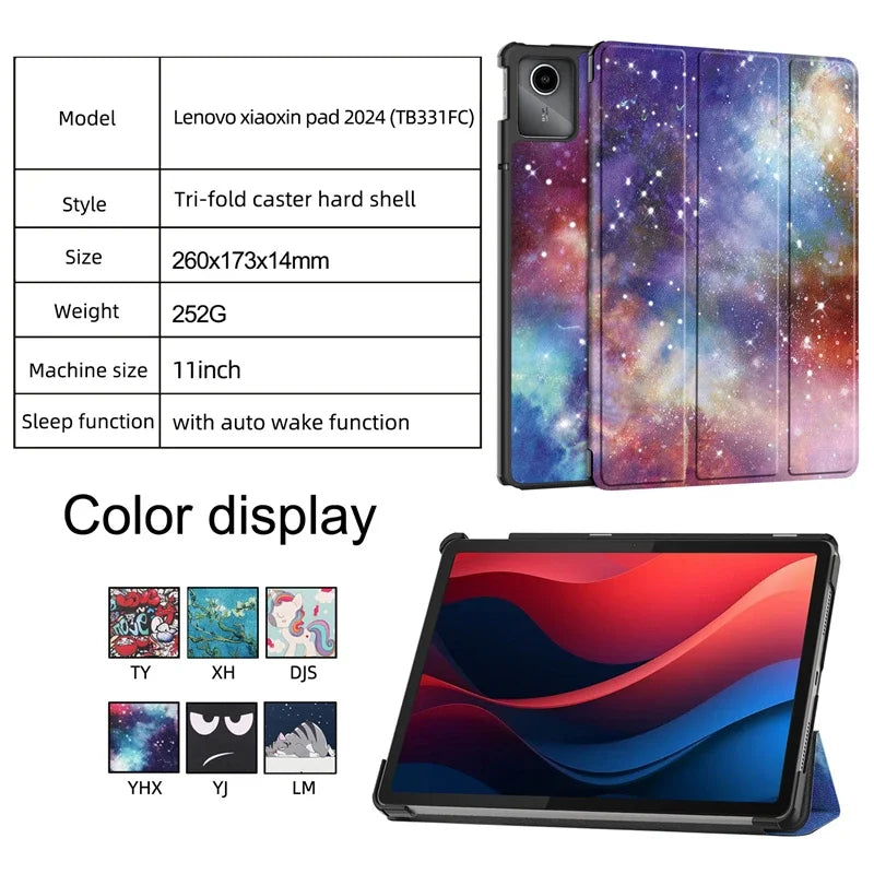 Smart Cover For Lenovo Xiaoxin Pad 2024 Case TB331FC Magnetic Folding Stand Funda For Lenovo Tab M11 11" Case Auto Sleep/Wake
