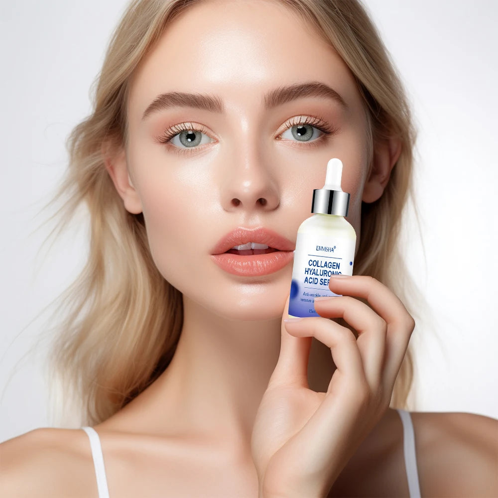 ENVISHA Face Skin Care Collagen Hyaluronic Acid Serum Retinol Vitamin Anti-Aging Wrinkle Moisturizing Whitening Shrink Pores