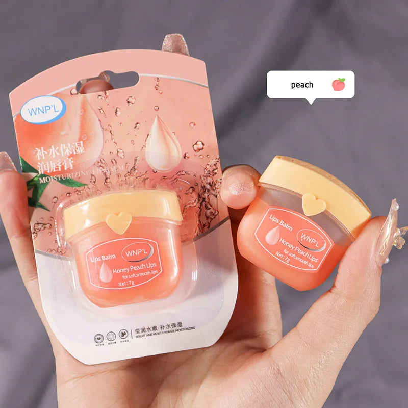 Vaseline Fruit Series Lip Balm Lips Avocado Honey Peach Cream Natural Nourishing Plant Lip Balm Tinted and Clear Lips Care