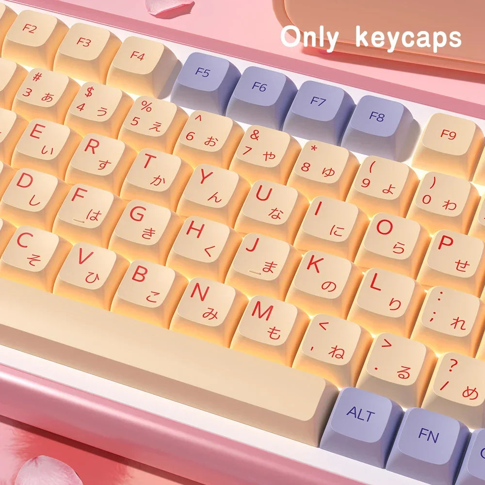 QWERTZ Nordic Keycaps Spanish/German/Portuguese AZERTY Keycap Marshmallow Keycaps XDA Profile Keycaps for Mechanical Keyboard