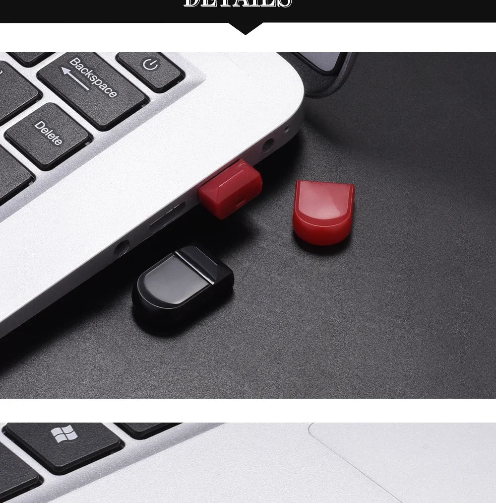 JASTER Mini Pen Drive 128GB Key Chain Memoria USB 64GB Black USB Flash Drive Creative Gift 32GB for Computer Memory Stick 16GB