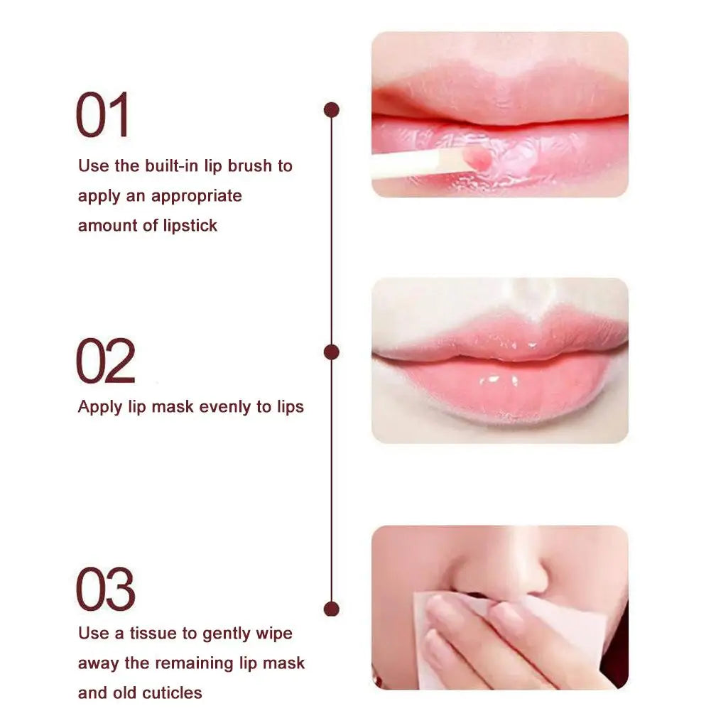 Cherry Lip Balm Anti-Cracking Fades Lips Lines Night Sleep Lip Mask Makeup Lipstick Base Moisturizing Nourishing Beauty Lip Care