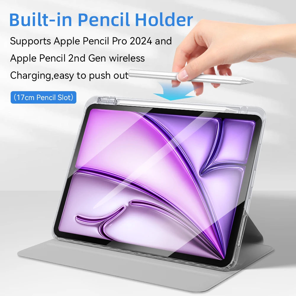 For ipad Case for Air 11 13 2024 M2 Pro 11 13 M4 Pro 11 4th 12.9 Mini 6 9th 10th Generation iPad 10.9in 10.2in 9.7in Tablet
