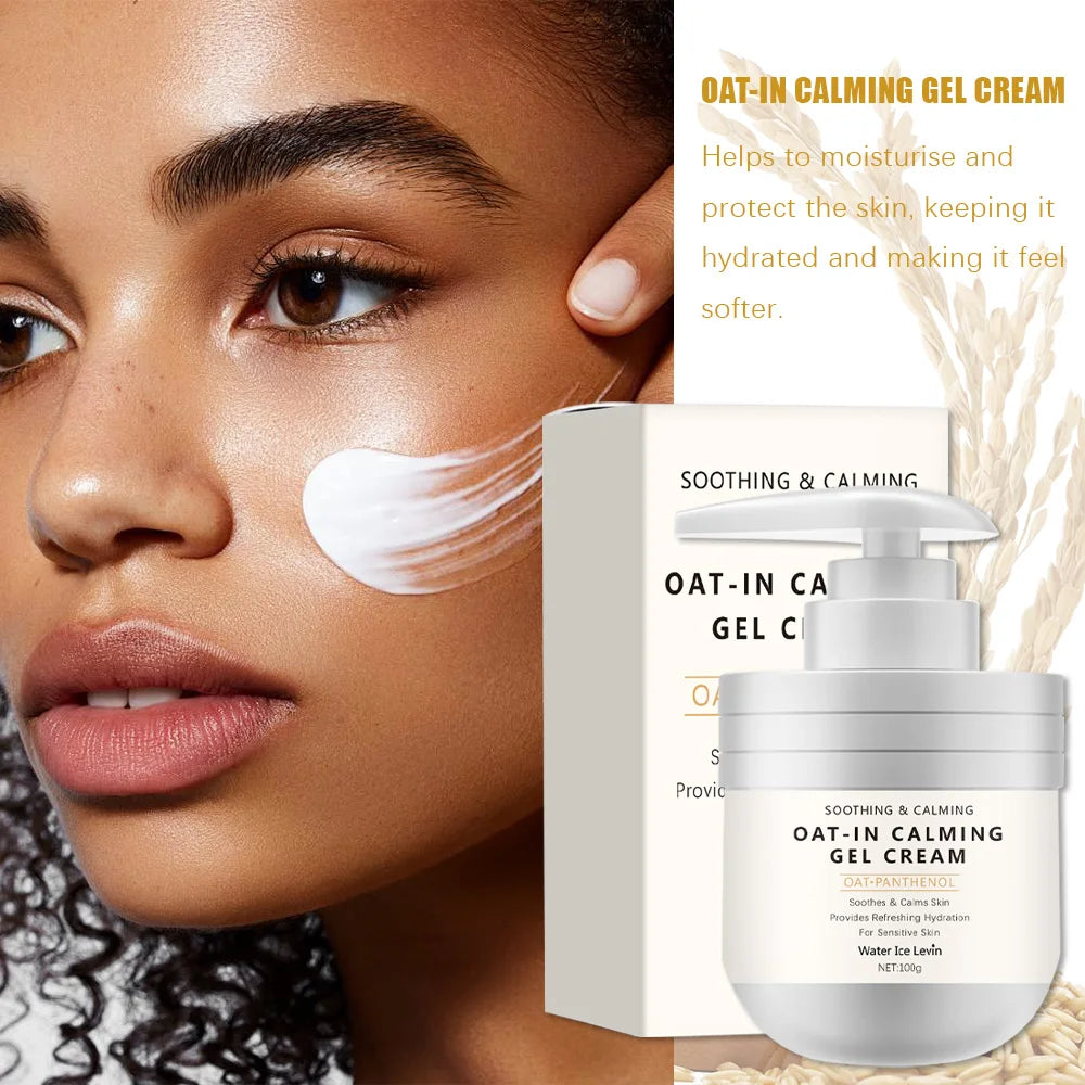 Repair Oatmeal Gel Moisturizing Cream, Suitable for Skin Types, Skin Care, Moisturizing Dry Skin Cream, Suitable for Home, Travel, Ideal Gift
