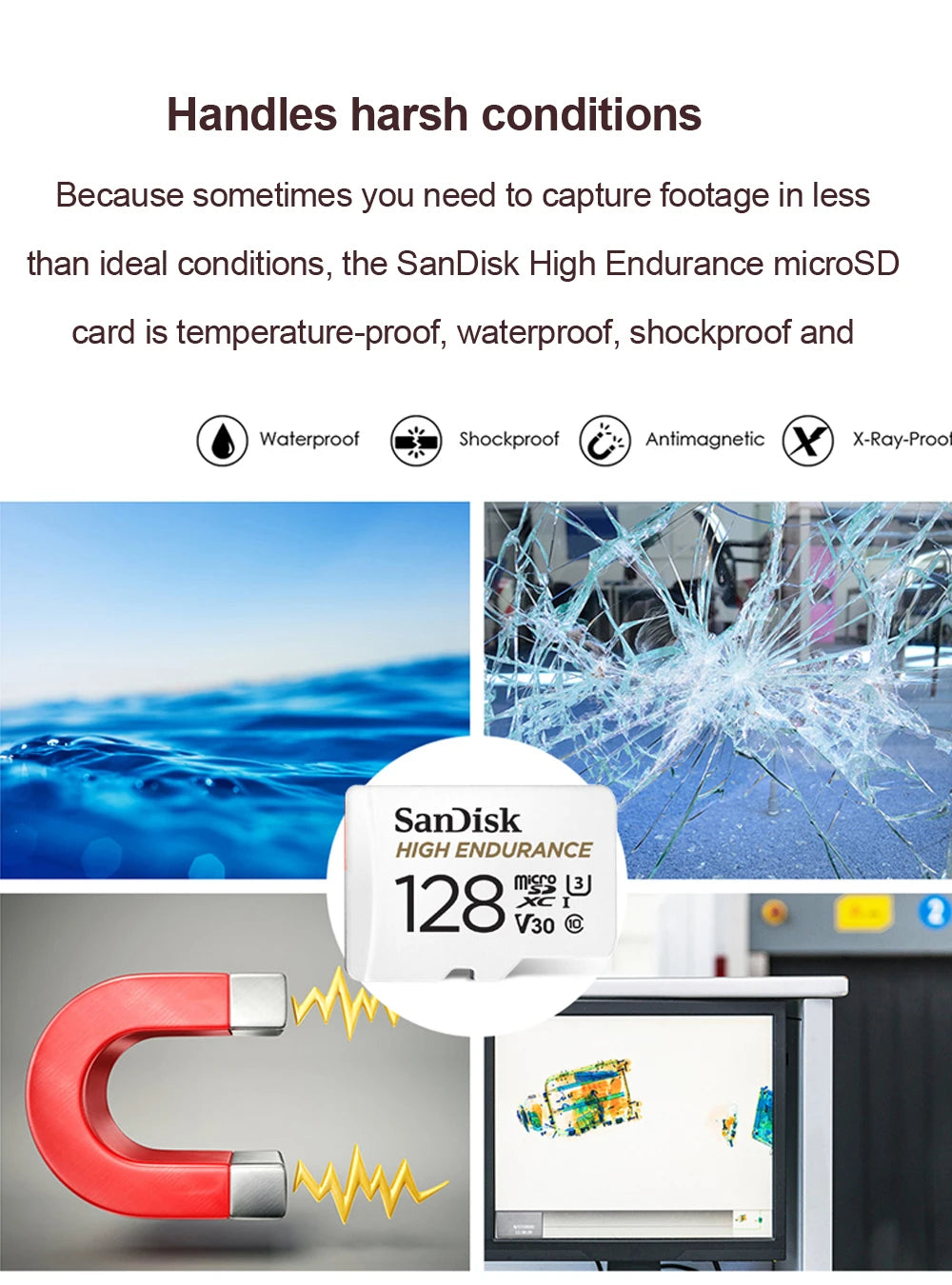 SanDisk Memory Card microsd 512GB 256GB 128GB 64GB micro SD Card Extreme/Extreme PRO TF Card Class10 U3 V30 4K UHD A2 micro SDXC