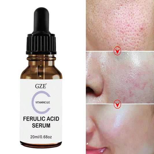 GZE Ferulic Facial Serum with Vitamin C, Vitamin E, & Absorbic Acid - Make you looks Younger, Skin Brightening Face Essence