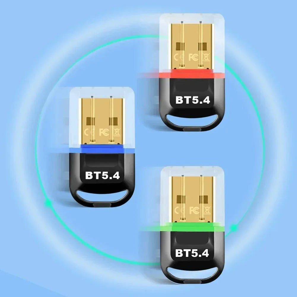 USB Bluetooth 5.4 5.3 Dongle Adapter for PC Speaker Wireless Mouse Keyboard Music Audio Receiver Transmitter Drive free
