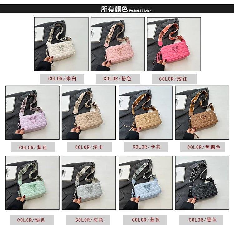 Stylish Leather Crossbody Bag For Women Fashion Shoulder Handbag Ladies Designer Tote Elegant Purse
