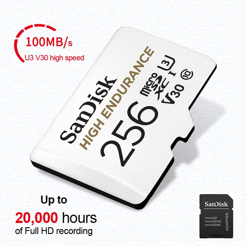 SanDisk Memory Card microsd 512GB 256GB 128GB 64GB micro SD Card Extreme/Extreme PRO TF Card Class10 U3 V30 4K UHD A2 micro SDXC