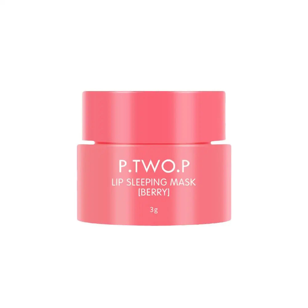 Cherry Lip Balm Anti-Cracking Fades Lips Lines Night Sleep Lip Mask Makeup Lipstick Base Moisturizing Nourishing Beauty Lip Care